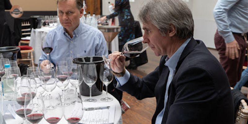 Judges at the London Wine Competition hard at work in assessing the entries 