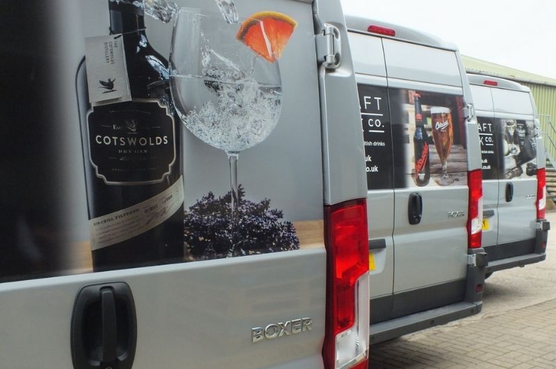 A shot of Craft Drinks Company's Delivery Vans