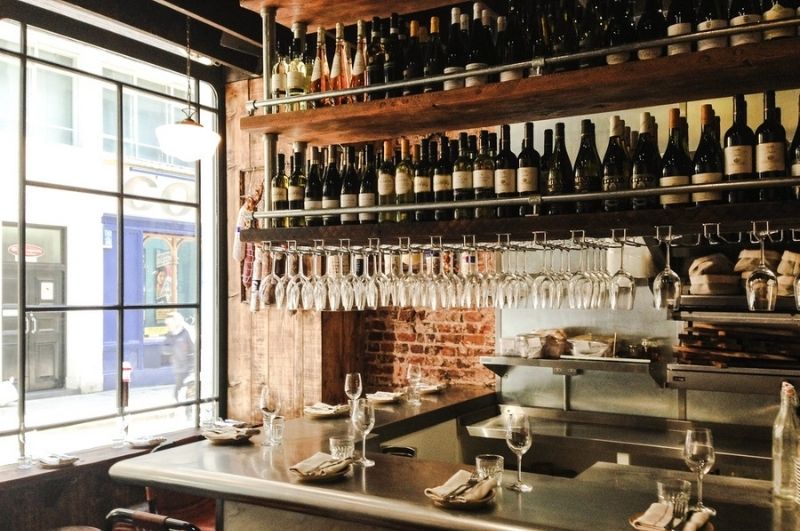 The wine bar at the Enoteca da Luca at St. Paul's